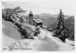 Kirche U. Kurhaus Fidaz Mit Stätzerhorngruppe Flims  (10 X 15 Cm) - Flims