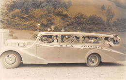 65-LOURDES- CARTE-PHOTO- TRANSPORT DE TOURISTES - S.A.L  LOURDES - Lourdes