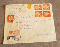 TURKIYE REGISTERED LETTER EXPRES SEND TO GERMANY - Airmail