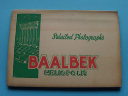 BAALBEK Selected Photographs (CARNET) Heliopolis ( Edit. Photo Sport Bab Edriss ) Anno 19?? ( Voir / See Scans ) ! - Liban