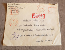 TURKIYE LETTER CIRCULED SEND TO GERMANY - Airmail