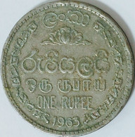 Ceylon - 1 Rupee, 1963, KM# 133 - Autres – Asie