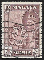SELANGOR (MALAISIE)  1961  -  YT 84 - Sultan Salahuddin Abdul Aziz  - Oblitéré - Selangor