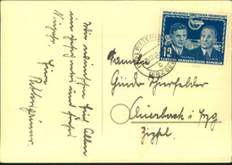 1951, 12 Pfg. Deutsch - Polnische Freundschaft Auf Karte - Cartas & Documentos