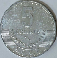 Costa Rica - 5 Colones, 2008, KM# 227b - Costa Rica