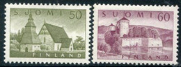 FINLAND 1957 Definitive: Buildings 50, 60 M. MNH / **.  Michel 474-75 - Nuovi