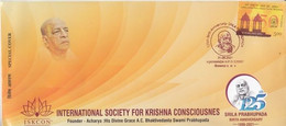 India  2021  International Society For Krishna Conciousness  Prabhupad  Special Cover  # 34813  AA & D Inde  Indien - Covers & Documents