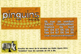 CPM Pub Pinguins Records à Montpellier - Shop De Musique électronique - Advertising