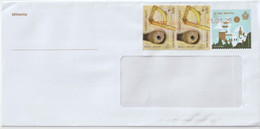 San Marino Envelope Port Payé 2018 Second Tower W/Mi 2610 450th Birth Anniversary Of Galileo Galilei - Telescope & Compa - Varietà & Curiosità