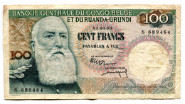 RC 22962 CONGO BELGE BILLET 100F DU 01.06 55 - Bank Van Belgisch Kongo