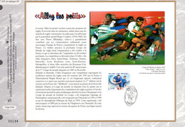 " RUGBY ALLEZ LES PETITS / ROGER COUDERC " Sur Feuillet CEF 1er Jour De 2007. N°YT 4032. Parfait état. FDC - Rugby