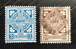 Lot De 2 Timbres Oblitérés Irlande ( Eire ) 1922 / 1923 - Usados
