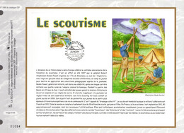 " EUROPA 2007 : LE SCOUTISME " Sur Feuillet CEF N°té De 2007. N° YT 4049. Parfait état FDC - Lettres & Documents