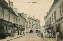 Stains * Rue Carnot * Café Billard A. COUSIN * Commerces Magasin Villageois - Stains