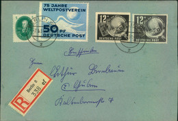 1951besser Frankierter R-Brief (5 Pf. Unterfrankiert) Ab BERLIN W 8 (Versandstelle) - Autres & Non Classés