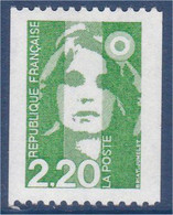 Marianne Du Bicentenaire - 1991 -2,20 F Vert -  Roulette - Y & T N° 2718 - Roulettes