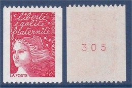 Marianne De Luquet - 1997 - TVP Rouge - Type II - Roulette N° Rouge - Y & T N° 3084 Da - Coil Stamps