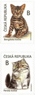 Czech Republic - 2022 - Young Animals - Kitten - Mint Self-adhesive Stamp Set - Ungebraucht