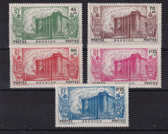 Réunion N°158/162 - Neuf * Avec Charnière - TB - Unused Stamps