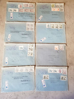 YUGOSLAVIA 11 REGISTERED LETTERS SEND TO GERMANY - Luftpost