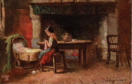 Delcampe - Raphael Tuck & Sons Oilette 9071 Flemish Cottage Homes - Tuck, Raphael