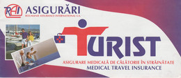 Romania - Asigurare Medicala De Calatorie / Medical Travel Insurance - Cheques & Traveler's Cheques