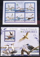 OISEAUX - COMORES                 N° 1676/1680 + BF 202                      NEUF** - Mouettes
