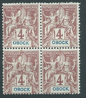 Obock Yvert N° 34 (*) Bloc De 4  - Bip 12901 - Neufs