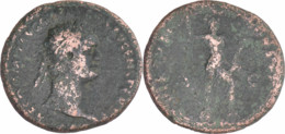 Rome - As De Domitien - 90 AD - Revers VIRTVS - RIC.406 - 05-043 - The Flavians (69 AD Tot 96 AD)