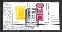 "France-Japon - Les Boîtes Aux Lettres" 2021 - 5524 / 5525 Paire Du Bloc - Usados