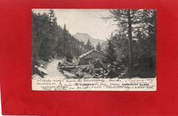 SUISSE----CHAMPEX ET LE GRAND COMBIN---PUB Chocolat KLAUS--voir 2 Scans - Cham