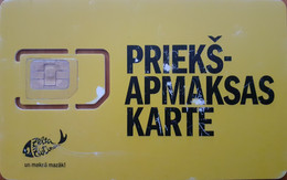 Carte SIM - Lettonie - Zeltazivtina - Prieks-Apmaksas Karte Jaune - Latvia