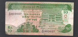Billet De 10r   Bank Of Mauritius (PPP37444) - Mauricio