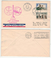 France // Poste Aérienne // 1er Vol Par Jet Clipper Paris-New York Le 27.10.1958 - Erst- U. Sonderflugbriefe