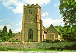 St.Giles Church, Bibury, Coberley Nr. Cheltenham, Gloucestershire  C1980s (Judges) - Cheltenham