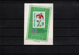 Hungary 1966 World Football Cup England Block Postfrisch / MNH - 1966 – England