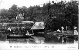 Noailles Oise CPA  Lavoir Parisifontaine Barque Animée 1910 état Superbe - Noailles