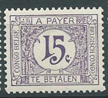 Congo Belge - Taxe -   N°  68 * -  Bip 13008 - Nuevos