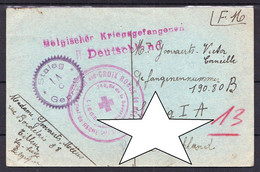 SELTEN !! BELGISCHER KRIEGSGEFANGENEN DEUTSCHLAND - CROIX ROUGE - Von TILLEUR > STALAG 1A - GEFANGENE GOOVAERTS 190.80 - WW II (Covers & Documents)