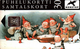 7527 Télécarte Collection LUTINS Joyeux Noel  Chat   ( Recto Verso)  Carte Téléphonique Finlande - Finlande