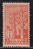 3as Archaeological Series MNH 1949, Sanchi Stupa, Buddhism, India, Archaeology, Architecture, Monument, As Scan - Nuevos