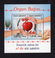 Turkey/Turquie 2014 - Organ Donation - Souvenir Minisheet - MNH** - Superb*** - Storia Postale