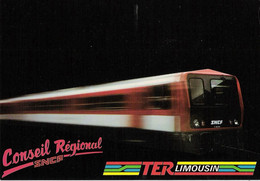 Carte Publicitaire Région Limousin 1987 - Campagne TER - Limousin