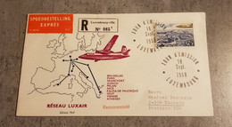 LUXEMBOURG REGISTERED COVER EXPRESS YEAR 1968 - Storia Postale