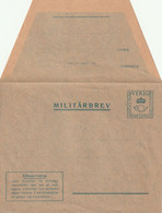 Schweden - Militärbrev - Militari