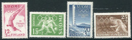 FINLAND 1951 Olympic Games, Helsinki MNH / ** .  Michel 399-402 - Nuovi