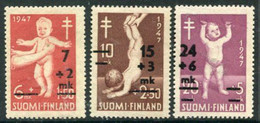 FINLAND 1948 Anti-tuberculosis Fund MNH / **.  Michel 353-55 - Ongebruikt