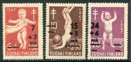 FINLAND 1948 Anti-tuberculosis Fund MNH / **.  Michel 353-55 - Ungebraucht