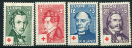 FINLAND 1948 Red Cross: Cultural Personalities MNH / **.  Michel 349-52 - Unused Stamps