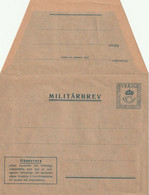 Schweden - Militärbrev - Militari